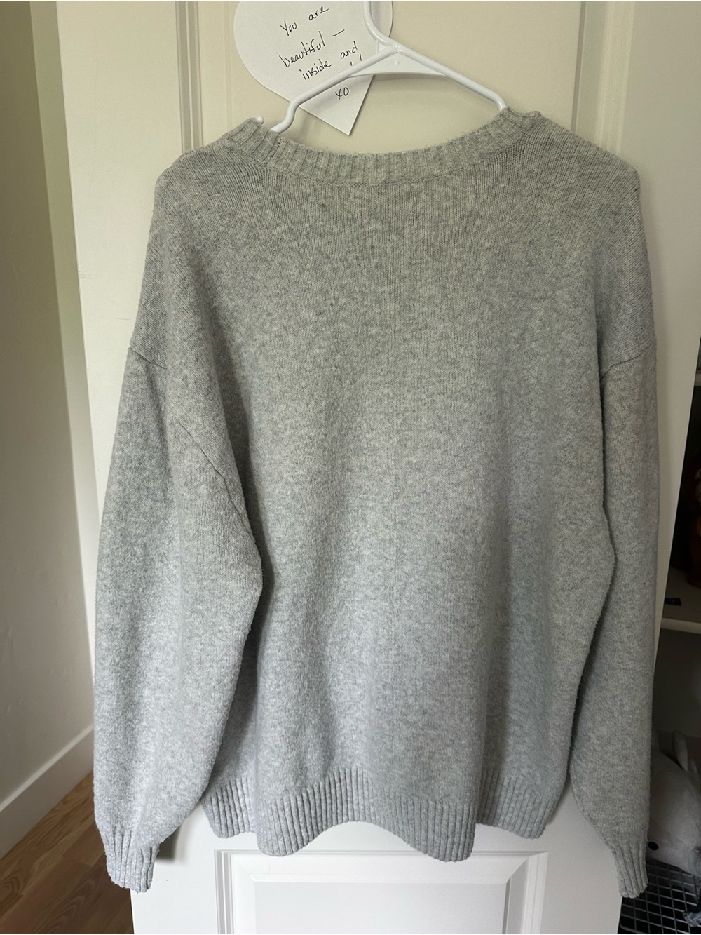 Hollister Cozy Grey Sweater with Pug Motif - Picture 3 of 3
